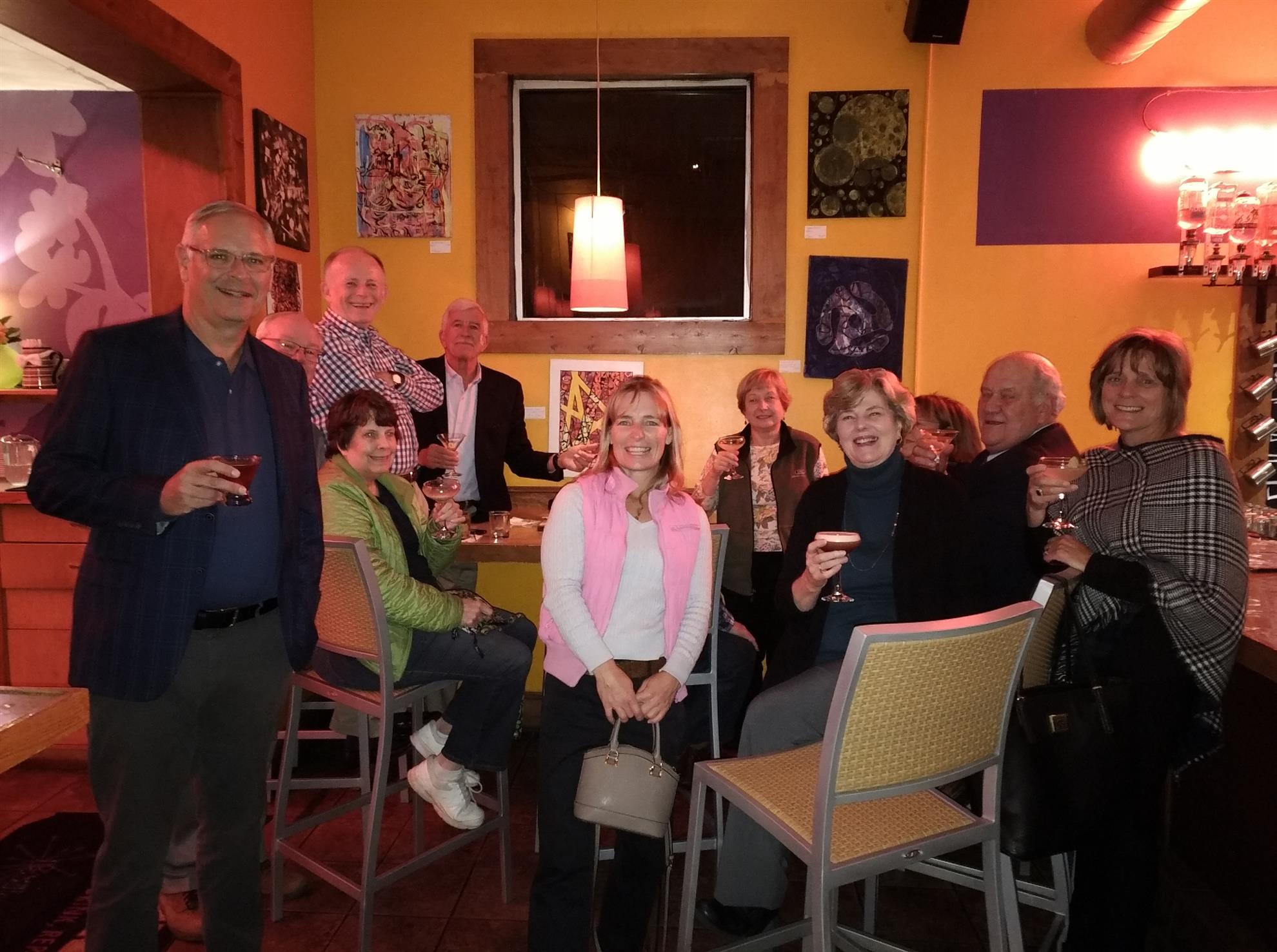 Enjoying Rotary Fellowship at Crackers Rotary Club of Norfolk